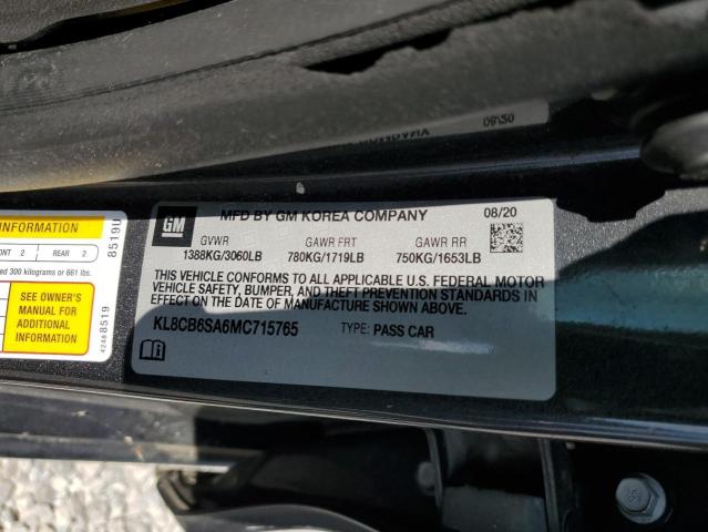 2021 CHEVROLET SPARK LS KL8CB6SA6MC715765