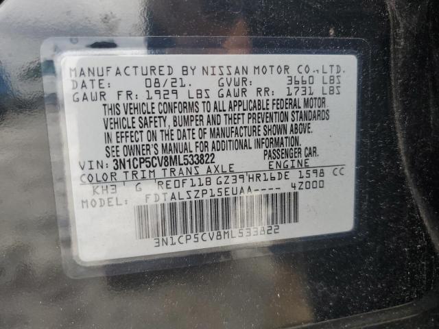 2021 NISSAN KICKS SV 3N1CP5CV8ML533822