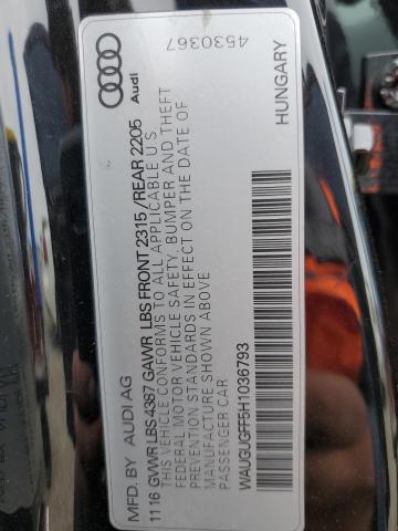 2017 AUDI A3 PREMIUM - WAUGUGFF5H1036793