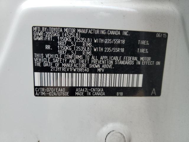 2015 TOYOTA RAV4 LIMIT - 2T3YFREV1FW198540