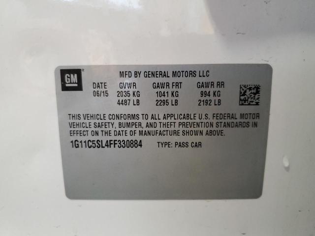 2015 CHEVROLET MALIBU 1LT 1G11C5SL4FF330884