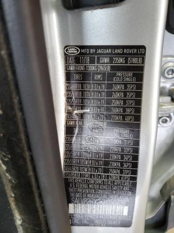 2019 LAND ROVER RANGE ROVE SALVP2RX2KH350739