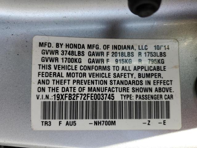 2015 HONDA CIVIC SE 19XFB2F72FE003745