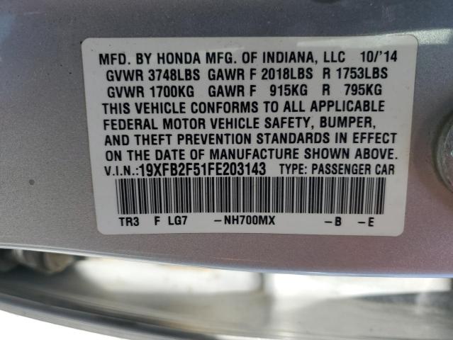 2015 HONDA CIVIC LX - 19XFB2F51FE203143