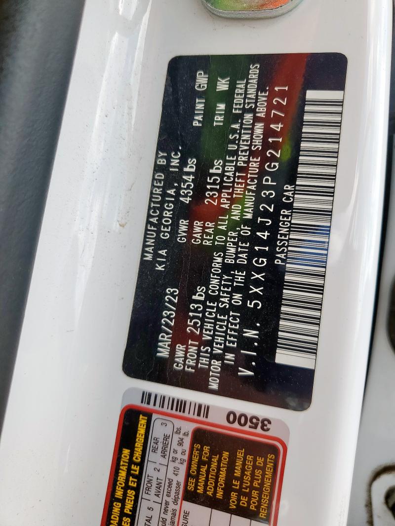 2023 KIA K5 LXS 5XXG14J23PG214721