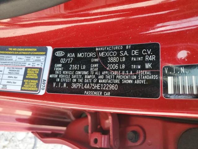 2017 KIA FORTE LX - 3KPFL4A75HE122960