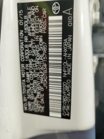 2015 TOYOTA PRIUS C JTDKDTB34F1579857