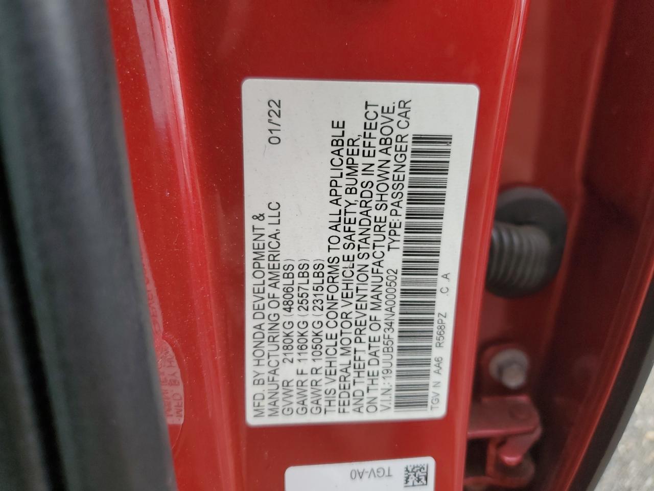 Acura Tlx 2022