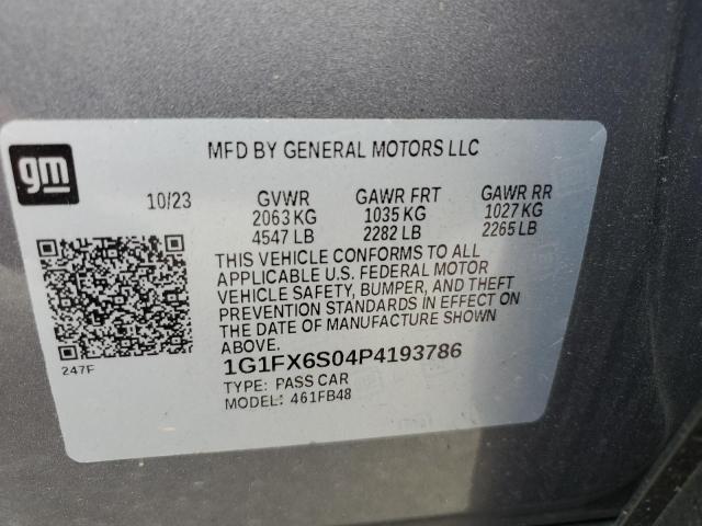 2023 CHEVROLET BOLT EV 2L 1G1FX6S04P4193786