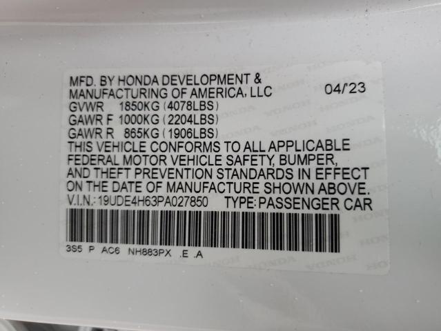 2023 ACURA INTEGRA A- 19UDE4H63PA027850