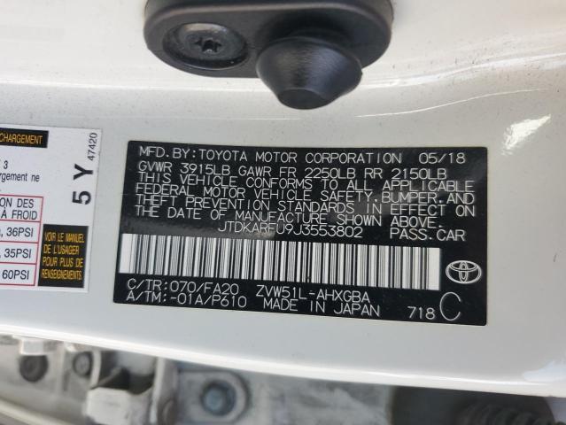 2018 TOYOTA PRIUS - JTDKARFU9J3553802