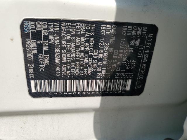 2021 NISSAN ROGUE SV JN8AT3BA2MW014010