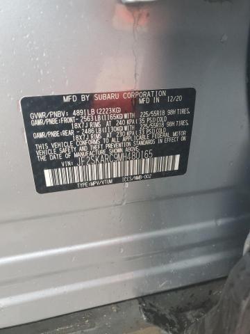2021 SUBARU FORESTER S JF2SKARC9MH480165