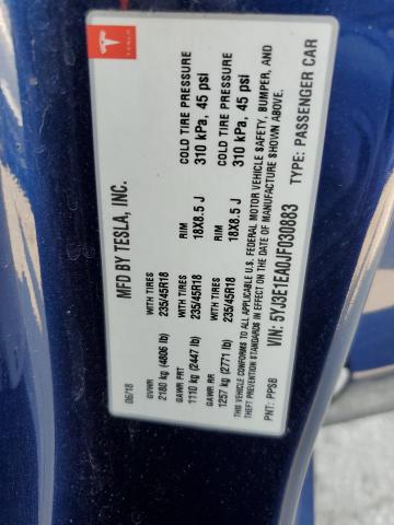 2018 TESLA MODEL 3 5YJ3E1EA0JF030883