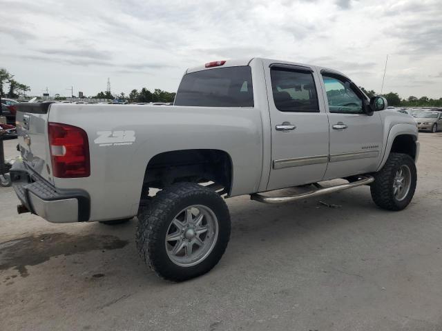 CHEVROLET SILVERADO 2010 silver crew pic flexible fuel 3GCRKSE34AG196926 photo #4