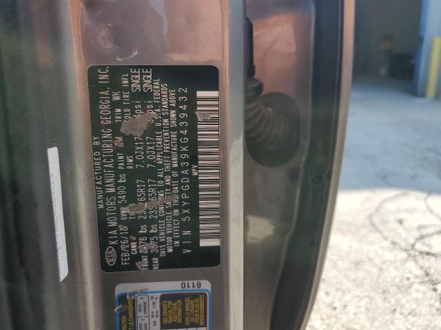 2019 KIA SORENTO L - 5XYPGDA39KG439432