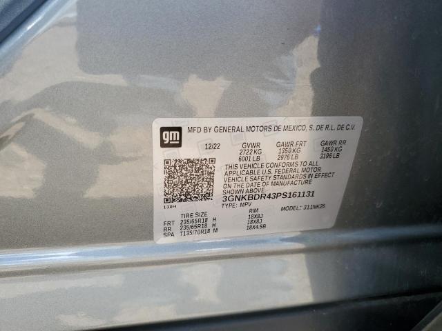 2023 CHEVROLET BLAZER 3LT 3GNKBDR43PS161131