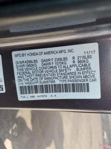 2018 HONDA ACCORD LX - 1HGCV1F1XJA057565