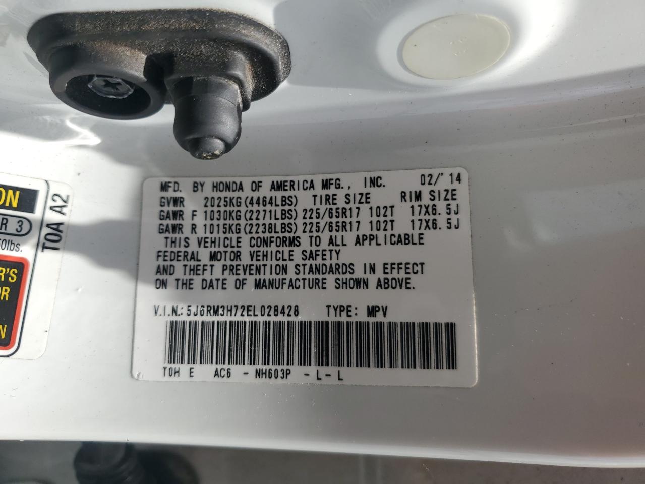 Honda Cr-v exl 2014