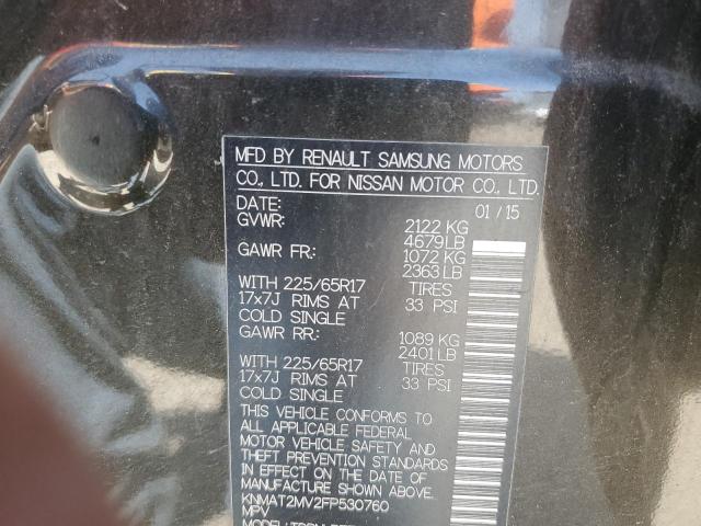 2015 NISSAN ROGUE S KNMAT2MV2FP530760