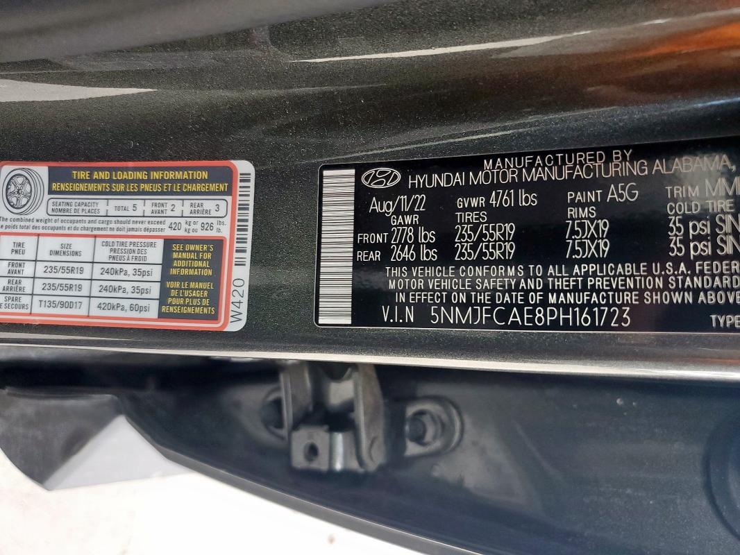 2023 HYUNDAI TUCSON SEL - 5NMJFCAE8PH161723