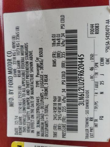 2015 LINCOLN MKZ HYBRID 3LN6L2LU2FR620445