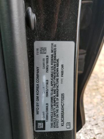 2017 CHEVROLET SPARK LS KL8CB6SAXHC770225