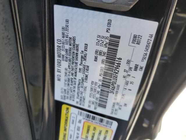2015 FORD FUSION SE - 3FA6P0LUXFR296616