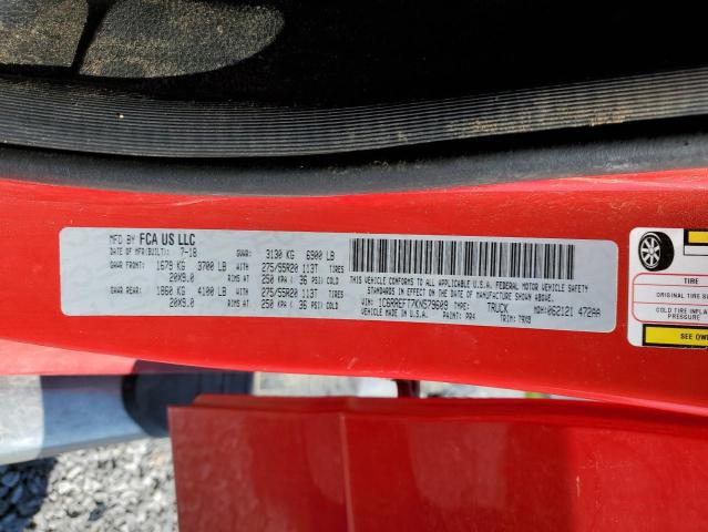 2019 RAM 1500 BIG H 1C6RREFT7KN579609