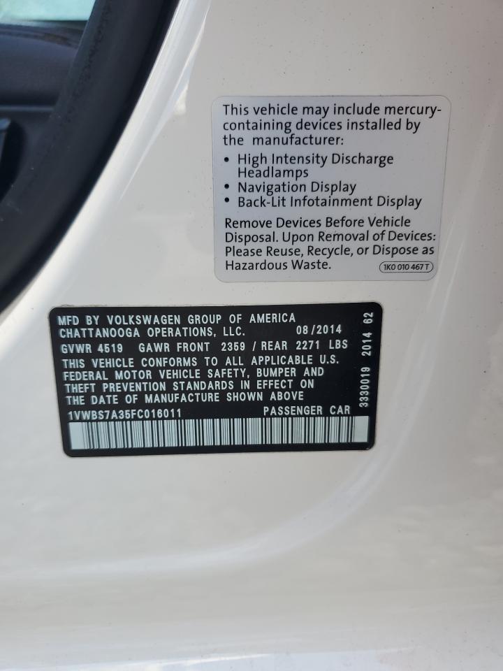 Volkswagen Passat se 2015
