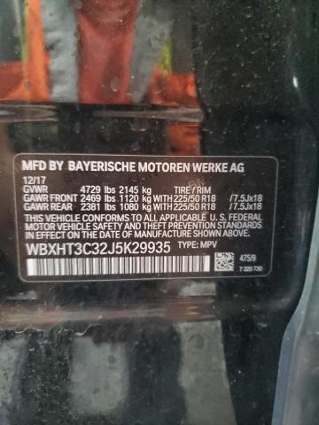 2018 BMW X1 XDRIVE2 WBXHT3C32J5K29935