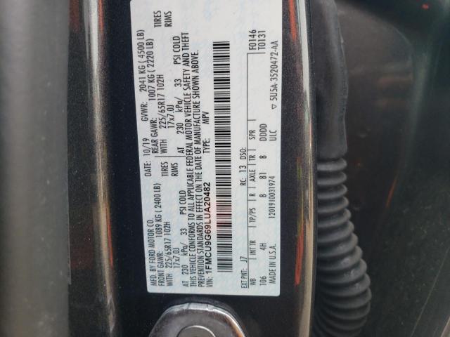 2020 FORD ESCAPE SE - 1FMCU9G69LUA20482