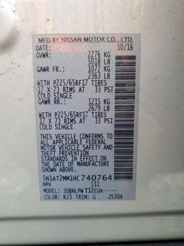 2017 NISSAN ROGUE S - 5N1AT2MM1HC740764