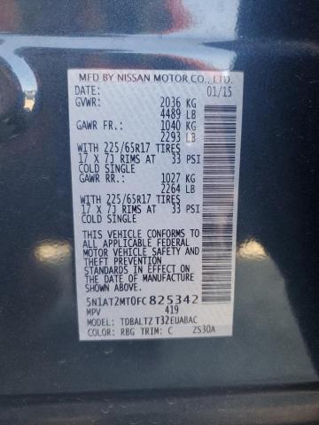 2015 NISSAN ROGUE S - 5N1AT2MT0FC825342