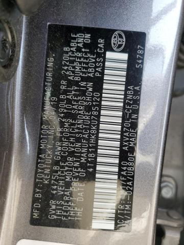 2019 TOYOTA CAMRY L - 4T1B11HK8KU785120
