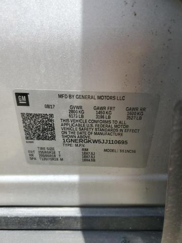 2018 CHEVROLET TRAVERSE L 1GNERGKW5JJ110695