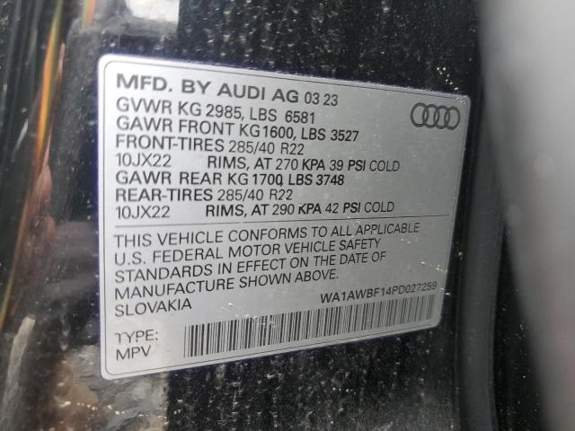 2023 AUDI SQ8 PREMIU WA1AWBF14PD027259