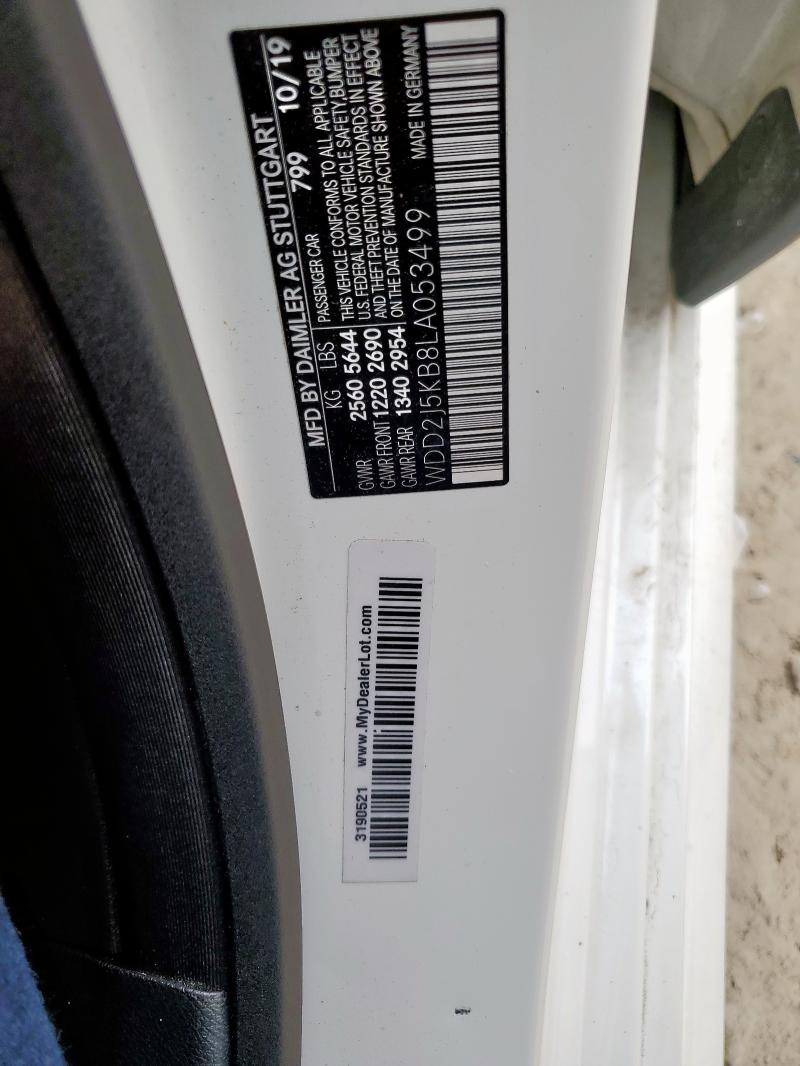 2020 MERCEDES-BENZ CLS 450 4M WDD2J5KB8LA053499
