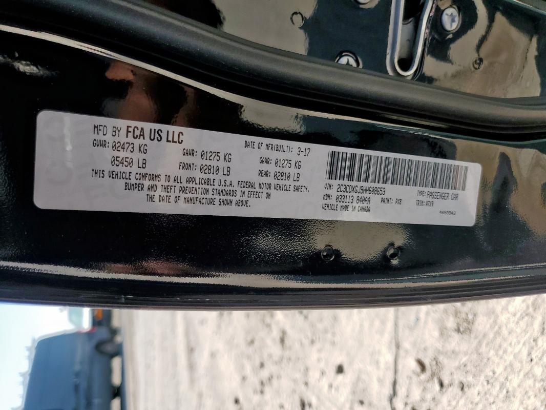 2017 DODGE CHARGER R/ - 2C3CDXGJ9HH608653