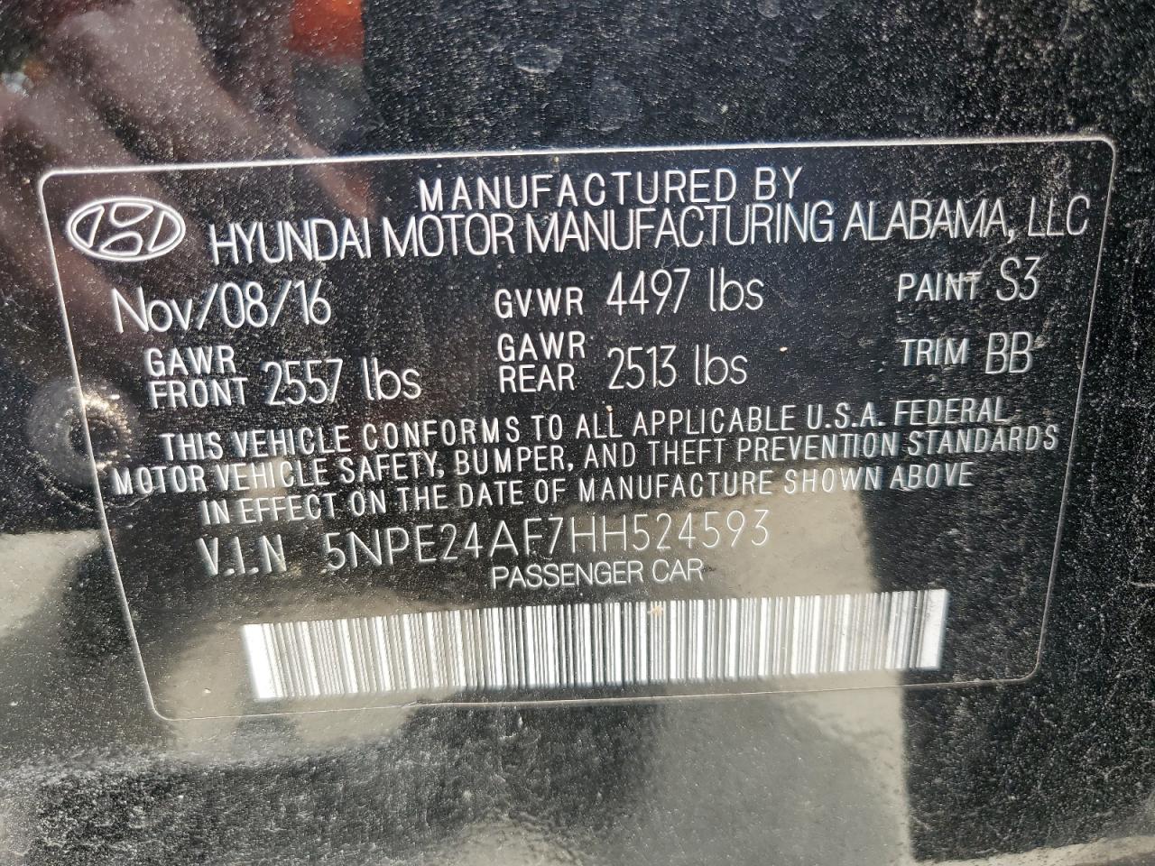 Hyundai Sonata se 2017