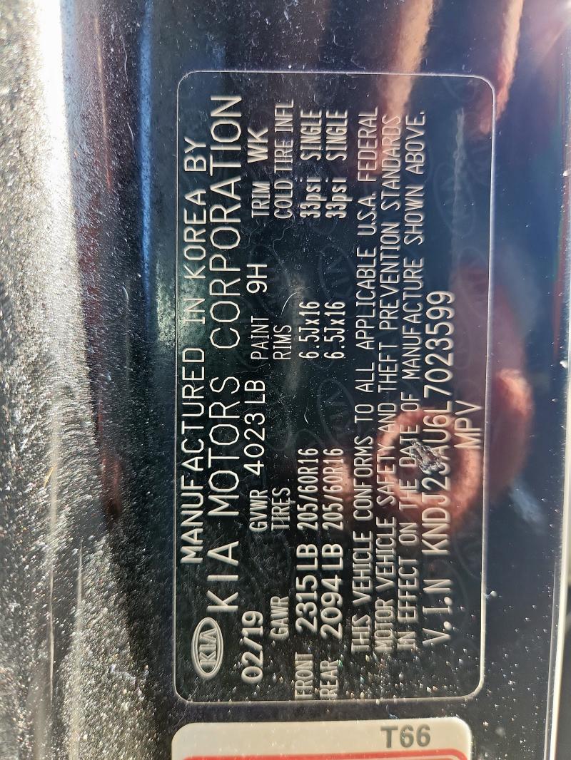 2020 KIA SOUL LX KNDJ23AU6L7023599