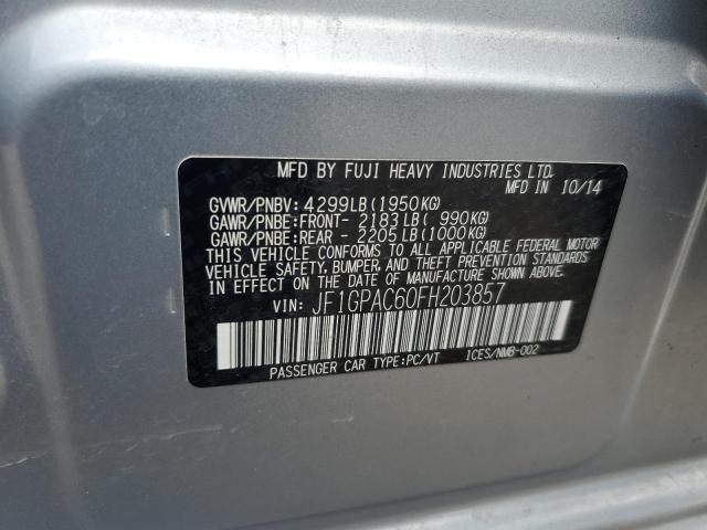 2015 SUBARU IMPREZA PR JF1GPAC60FH203857