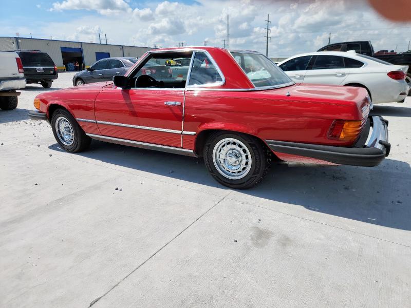 MERCEDES-BENZ 380 SL 1983 red roadster gas WDBBA45A2DB019267 photo #3