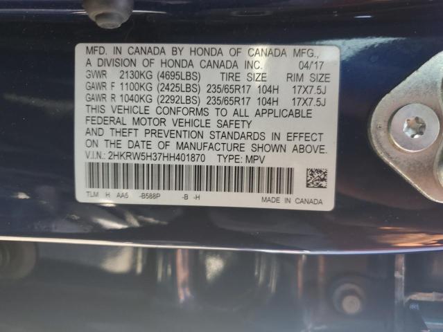 2017 HONDA CR-V LX 2HKRW5H37HH401870