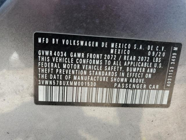 2021 VOLKSWAGEN JETTA S 3VWN57BUXMM001530