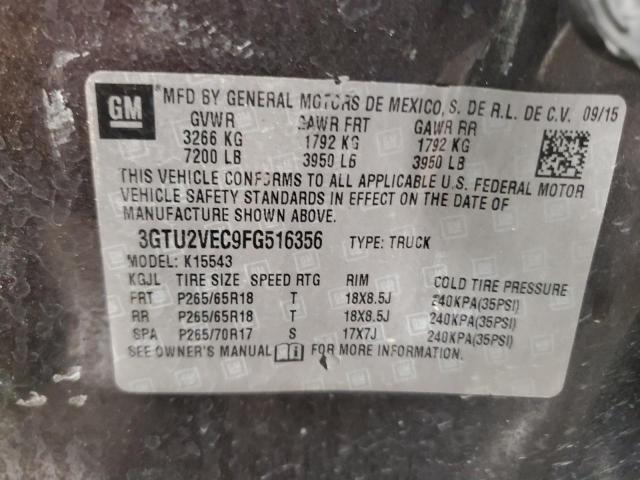 2015 GMC SIERRA K15 - 3GTU2VEC9FG516356