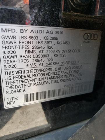 2017 AUDI Q7 PREMIUM - WA1LAAF71HD027016