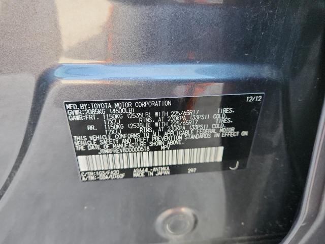 2013 TOYOTA RAV4 XLE - JTMRFREV8DD000518