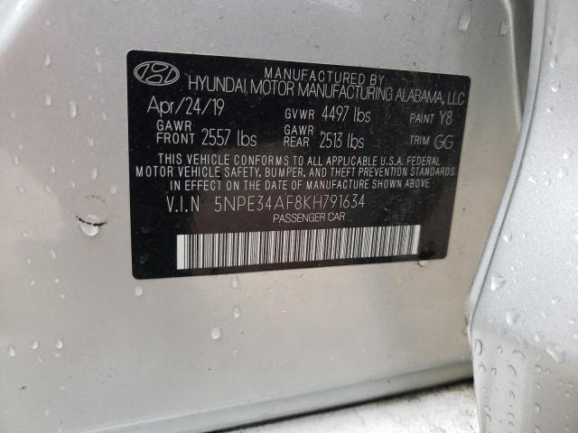 2019 HYUNDAI SONATA LIM - 5NPE34AF8KH791634