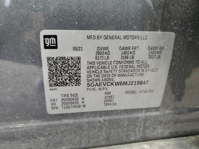 2021 BUICK ENCLAVE AV 5GAEVCKW6MJ219847
